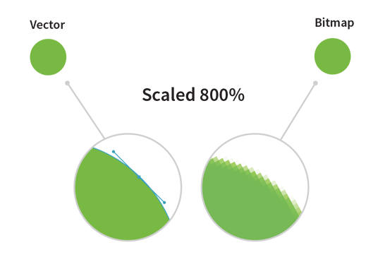 Bitmap vs. vector images